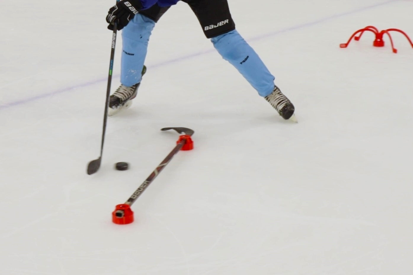 RED Cone Ultimate Hockey Skating-Sickhandling Agility Cone Training Aid!